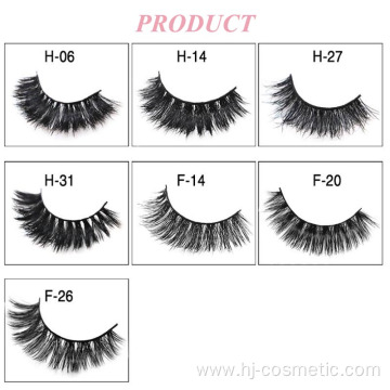 7 Pairs Different Model 3D Mink False Eyelashes With Flower Trays Packaging